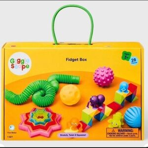 Fidget Box - Gigglescape™:
Fidget Toys, Plastic & Silicone, 28 Pieces, Ages 3+